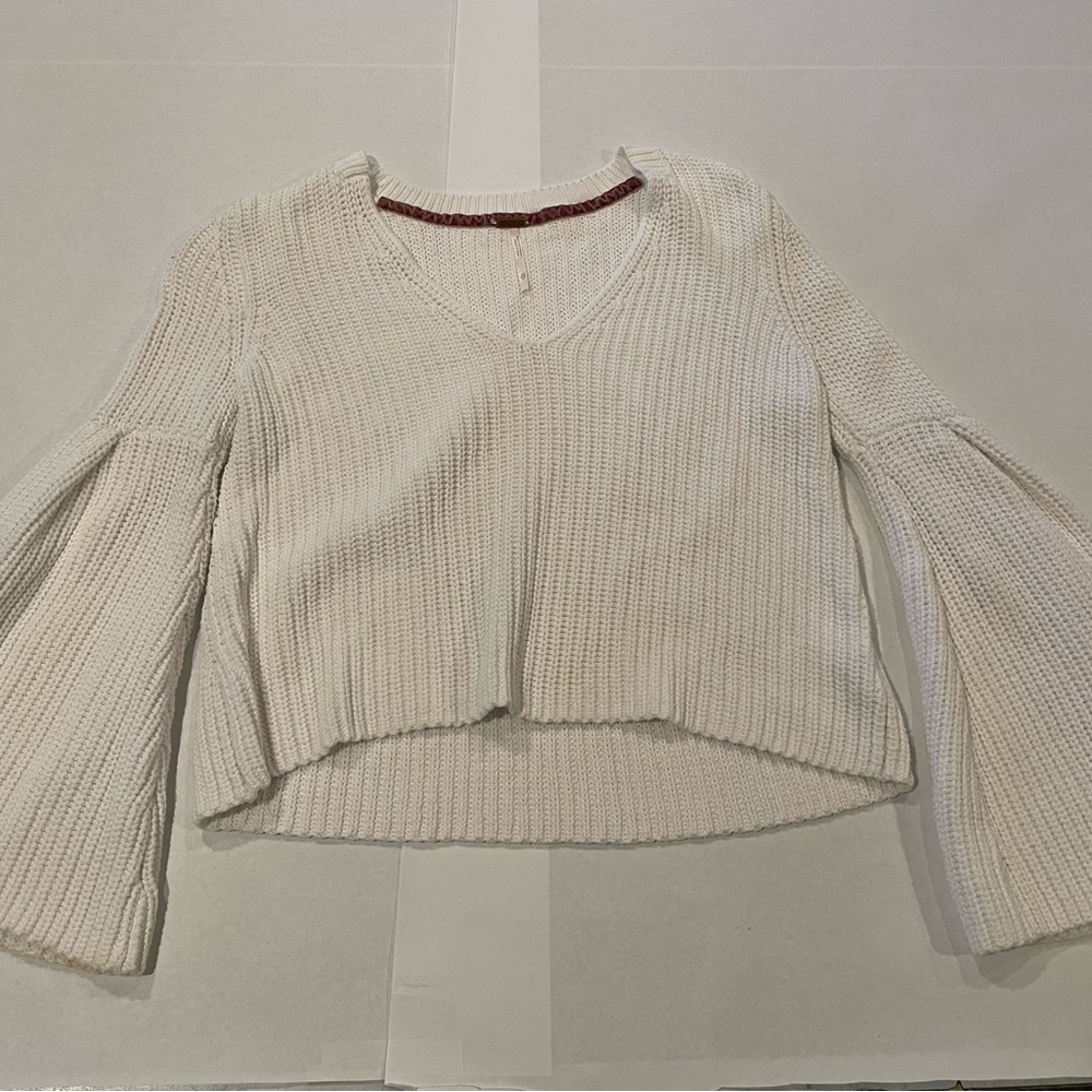 Free People white sweater